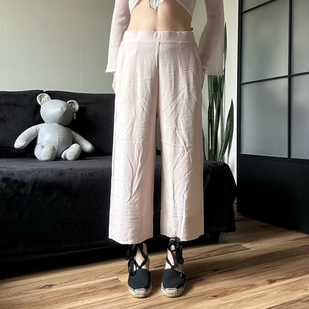 Hanro Light Pink Wide-Leg Pants